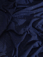 Blue Embroidered Chikankari Georgette Sequins Work Saree - Luxurion World