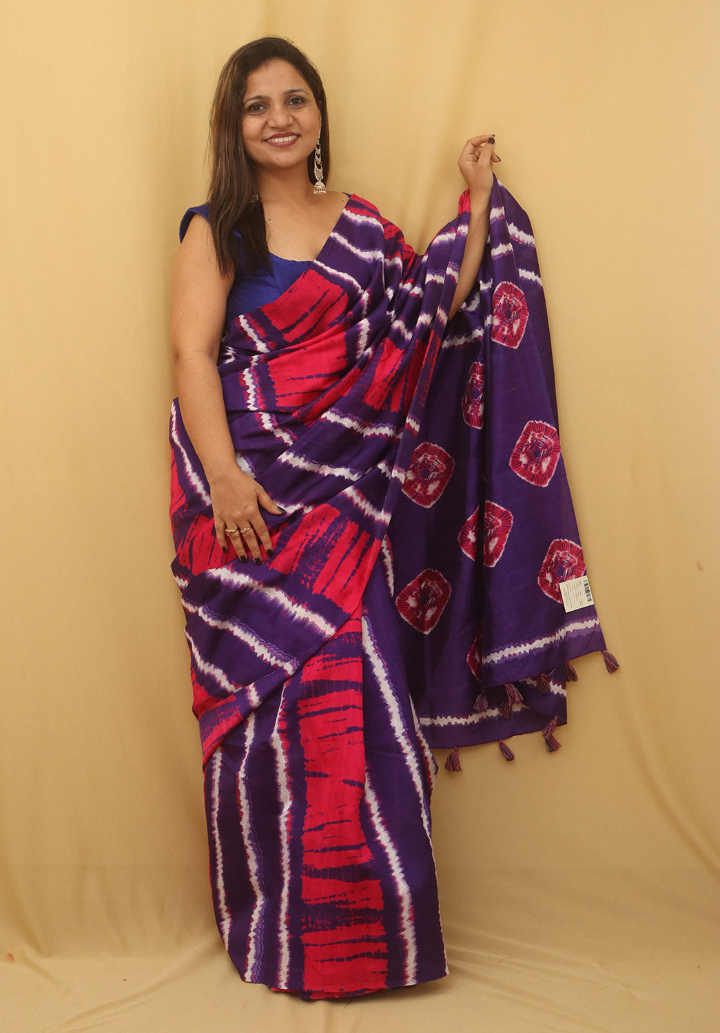 Multicolor Digital Printed Silk Saree - Luxurion World