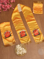 LUXURION WORLD Divine Stole/ Patka/ Khesh/ Shawl/ Dupatta Ganpati Ashirwad Stoles: Faithful Fashion for the Modern Devotee - Luxurion World