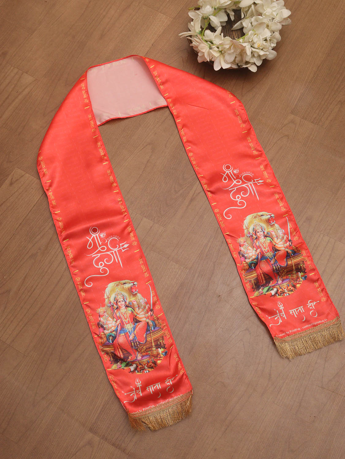 Bhakti Bliss: Maa Durga Stole Collection Shakti Blessings: Divine Maa Durga Stoles – Shop at Luxurion World - Luxurion World