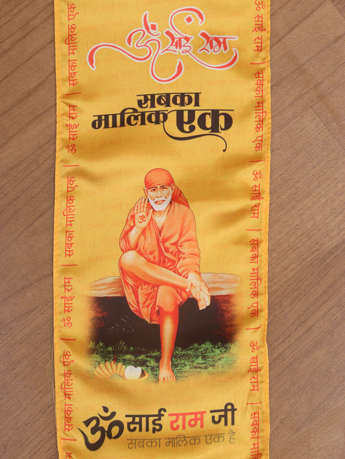 LUXURION WORLD Divine Stole/ Patka/ Khesh/ Shawl/ Dupatta – Sai Baba Stoles: Shop Shakti Blessings Patka & Silk Cloth Print Dupatta Unisex God Printed Scarf for Spiritual Wear - Luxurion World