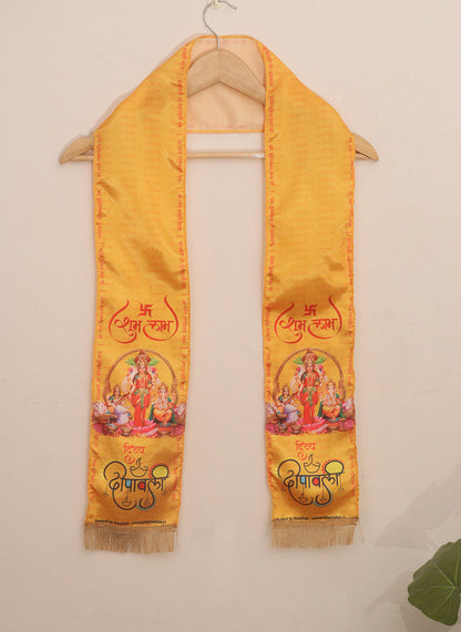Divine Aura: Spiritual Divya Deepawali Stole (Set of 1) - Luxurion World