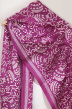 Exquisite Pink Kantha Silk Stole: Hand-Embroidered Elegance - Luxurion World