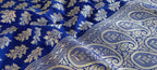 Blue Handloom Banarasi Silk Silver Zari Dupatta - Luxurion World