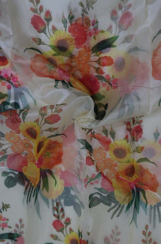 Off White Trendy Fabric ( 1 Mtr ) - Luxurion World