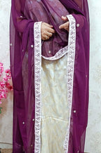 Pastel Banarasi Silk Suit Set With Georgette Trendy Dupatta - Luxurion World