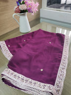 Pastel Banarasi Silk Suit Set With Georgette Trendy Dupatta - Luxurion World