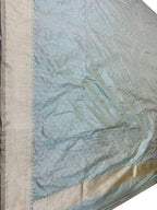 Blue Handloom Banarasi Pure Katan Silk Dupatta - Luxurion World
