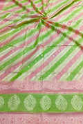 Vibrant Brush Dyed Cotton Silk Dupatta: Multicolor Banarasi Elegance - Luxurion World