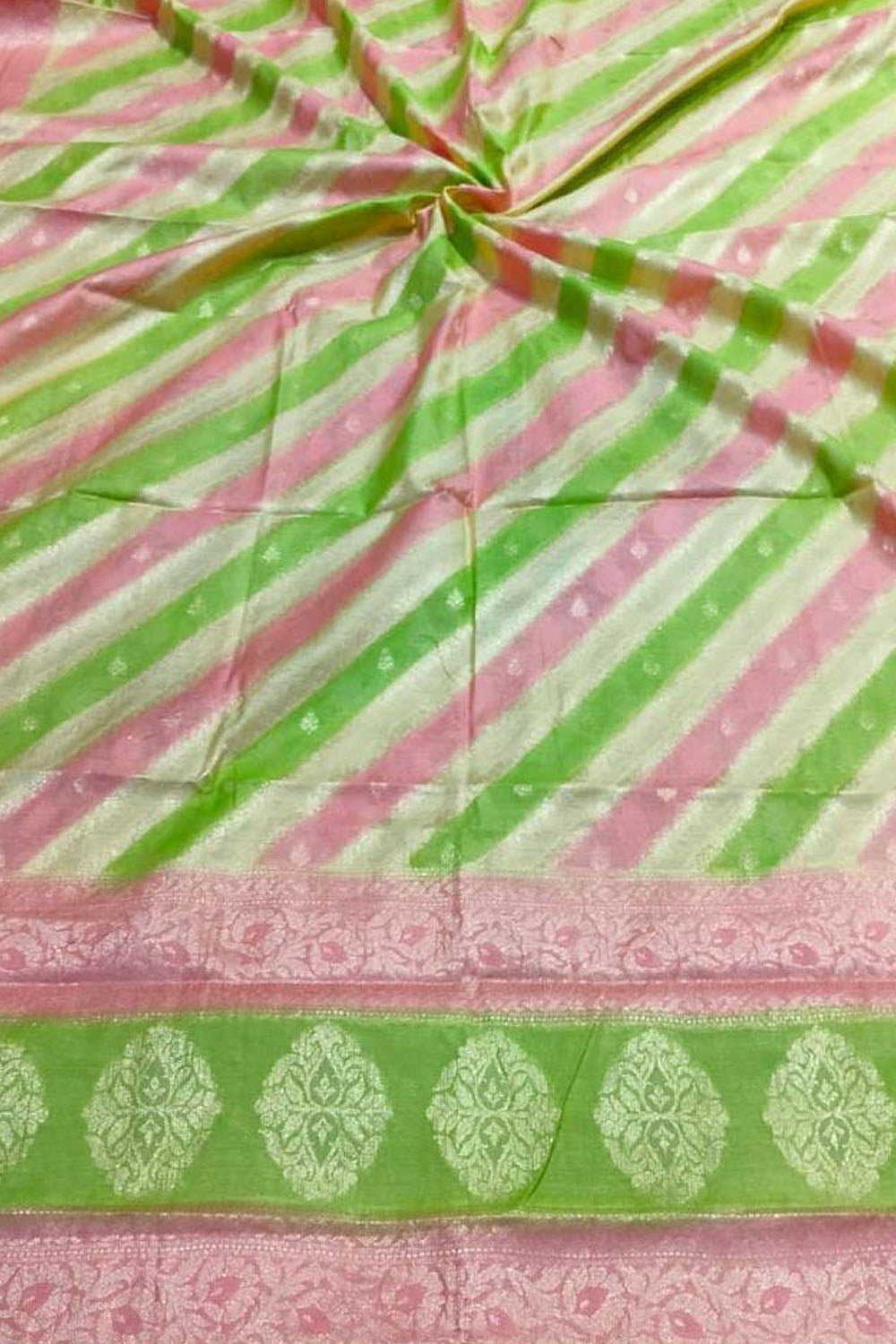 Vibrant Brush Dyed Cotton Silk Dupatta: Multicolor Banarasi Elegance - Luxurion World