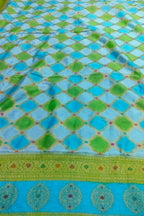 Vibrant Brush Dyed Cotton Silk Dupatta: Multicolor Banarasi Elegance - Luxurion World