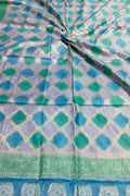 Vibrant Brush Dyed Cotton Silk Dupatta: Multicolor Banarasi Elegance - Luxurion World