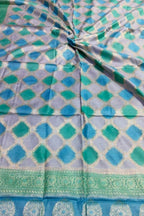 Vibrant Brush Dyed Cotton Silk Dupatta: Multicolor Banarasi Elegance - Luxurion World
