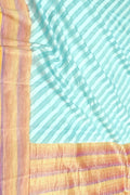 Blue Banarasi Handloom Georgette Dupatta - Luxurion World
