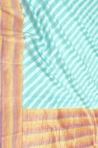 Blue Banarasi Handloom Georgette Dupatta - Luxurion World