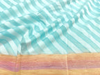 Blue Banarasi Handloom Georgette Dupatta - Luxurion World