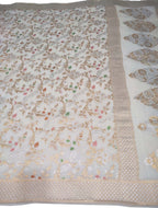 Dyeable Banarasi Handloom Pure Georgette Dupatta - Luxurion World