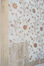 Dyeable Banarasi Handloom Pure Georgette Dupatta - Luxurion World