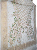 Dyeable Banarasi Handloom Pure Georgette Dupatta - Luxurion World