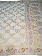 Dyeable Banarasi Handloom Pure Georgette Dupatta - Luxurion World