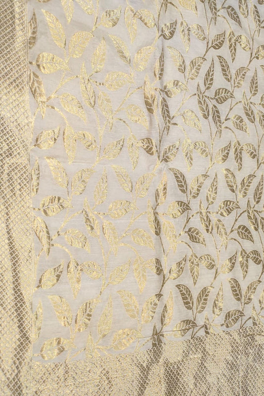 Dazzling Dyeable Banarasi Handloom Moonga Silk Dupatta - Luxurion World