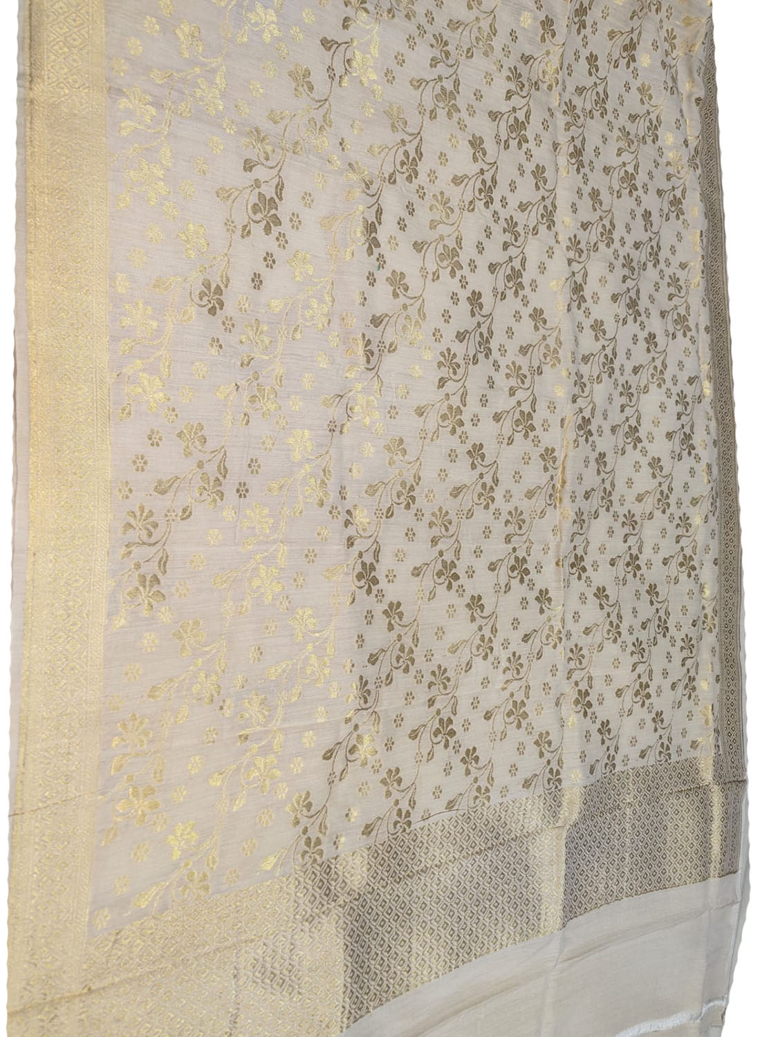 Dazzling Dyeable Banarasi Handloom Moonga Silk Dupatta - Luxurion World