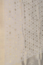 Exquisite Dyeable Banarasi Handloom Moonga Silk Dupatta: Pure Elegance - Luxurion World