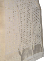Exquisite Dyeable Banarasi Handloom Moonga Silk Dupatta: Pure Elegance - Luxurion World