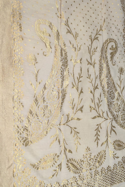 Dazzling Moonga Silk Dupatta: Exquisite Banarasi Handloom, Dyeable & Pure - Luxurion World