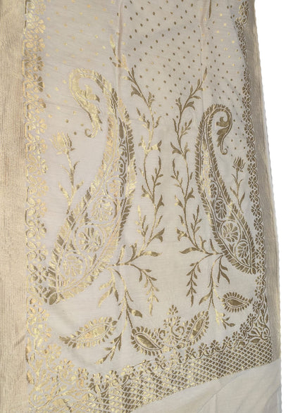 Dazzling Moonga Silk Dupatta: Exquisite Banarasi Handloom, Dyeable & Pure - Luxurion World