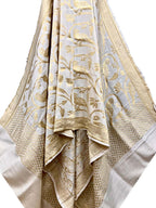 Dyeable Banarasi Handloom Moonga Silk Dupatta - Luxurion World