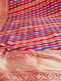 Multicolor Banarasi Handloom Pure Katan Silk Rangkat Dupatta - Luxurion World