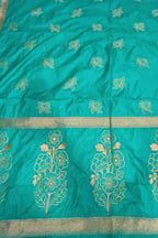 Blue Banarasi Silk Dupatta - Luxurion World