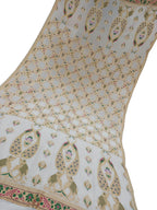 Exquisite Dyeable Banarasi Handloom Tussar Georgette Meenakari Dupatta: A Masterpiece of Elegance - Luxurion World