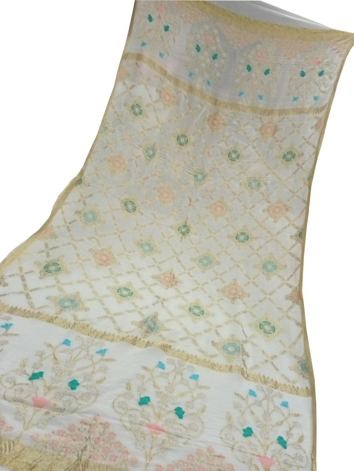 Exquisite Dyeable Banarasi Handloom Tussar Georgette Meenakari Dupatta: A Masterpiece of Elegance - Luxurion World