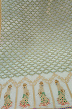Exquisite Dyeable Banarasi Handloom Tussar Georgette Meenakari Dupatta: A Masterpiece of Elegance - Luxurion World