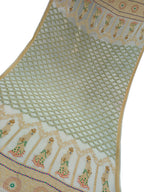 Exquisite Dyeable Banarasi Handloom Tussar Georgette Meenakari Dupatta: A Masterpiece of Elegance - Luxurion World