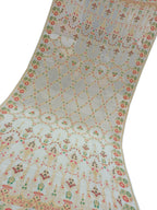 Exquisite Dyeable Banarasi Handloom Tussar Georgette Meenakari Dupatta: A Masterpiece of Elegance - Luxurion World