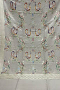 Pastel Banarasi Handloom Brush Dye Pure Moonga Silk Dupatta - Luxurion World