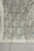 Pastel Banarasi Handloom Brush Dye Pure Moonga Silk Dupatta - Luxurion World