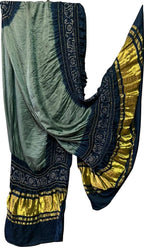 Grey And Blue Bandhani Pure Gajji Silk Dupatta - Luxurion World