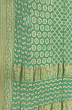 Green Bandhani Pure Georgette Dupatta - Luxurion World
