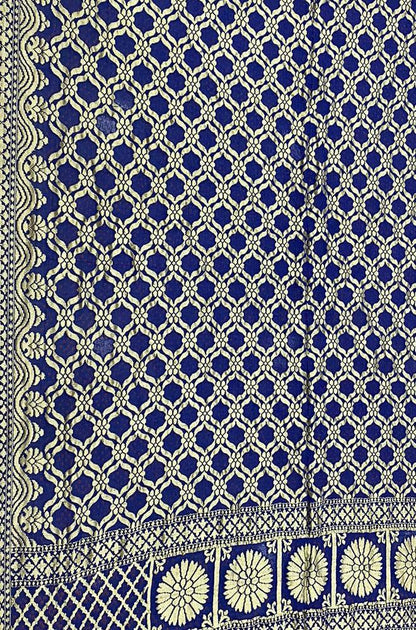 Blue Bandhani Pure Georgette Dupatta - Luxurion World