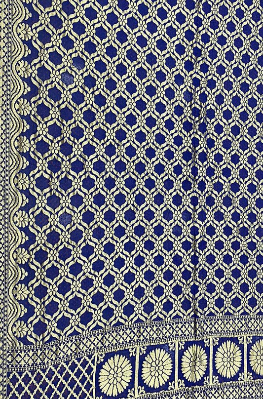 Blue Bandhani Pure Georgette Dupatta - Luxurion World