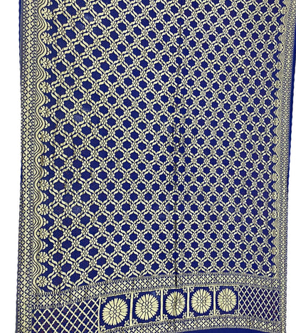 Blue Bandhani Pure Georgette Dupatta - Luxurion World