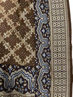 Pastel And Brown Banarasi Bandhani Pure Georgette Dupatta - Luxurion World