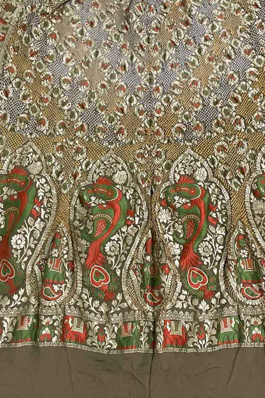 Stunning Multicolor Banarasi Bandhani Georgette Dupatta: Timeless Elegance, Traditional Charm - Luxurion World