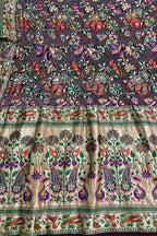 Elegant Purple Banarasi Bandhani Georgette Dupatta with Meenakari Work - Luxurion World