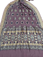 Exquisite Purple Banarasi Bandhani Georgette Dupatta - Luxurion World