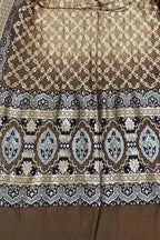 Pastel & Brown Banarasi Bandhani Georgette Dupatta - Luxurion World